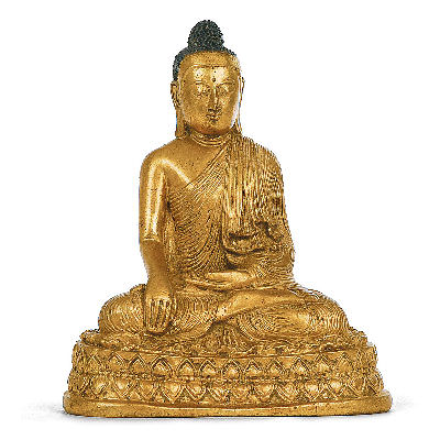 Bild von Buddha antikgold 17 cm