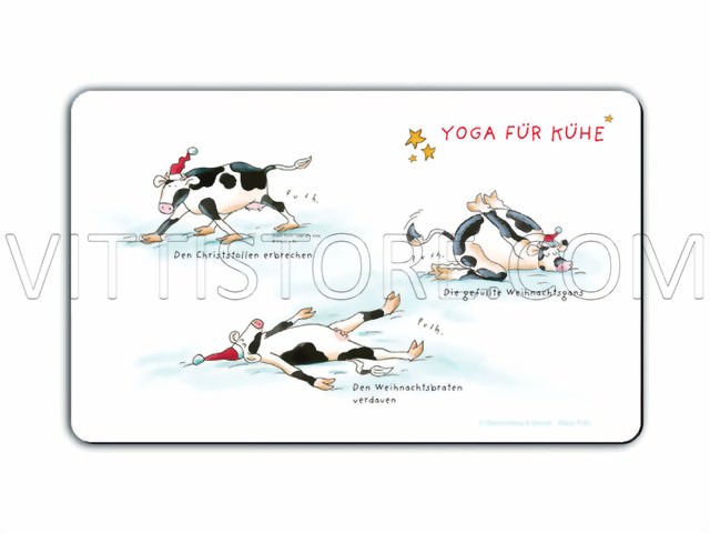Bild von Frühstücksbrettchen Yoga für Kühe - Das herzhafte WeihnachtsFrühstücksbrettchen